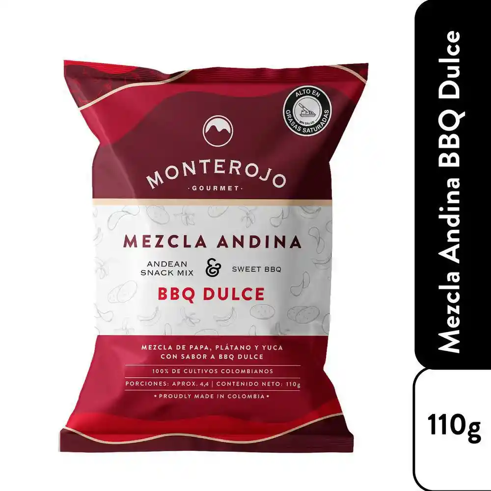 Monte Rojo Snack Mezcla Andina BBQ Dulce
