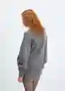 Abrigo Grandes Gris Oscuro Vigoré Talla L Mujer Mango
