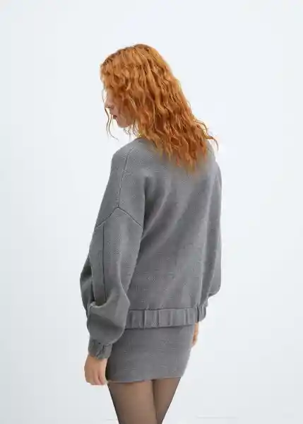 Abrigo Grandes Gris Oscuro Vigoré Talla L Mujer Mango