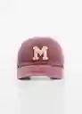 Gorra Varsity Burdeos Talla 99 Mujer Mango