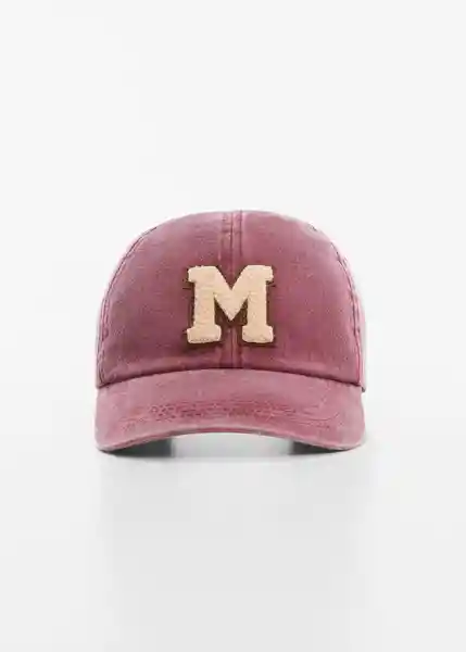 Gorra Varsity Burdeos Talla 99 Mujer Mango