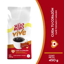 Sello Rojo Vive Café Tostado en Grano