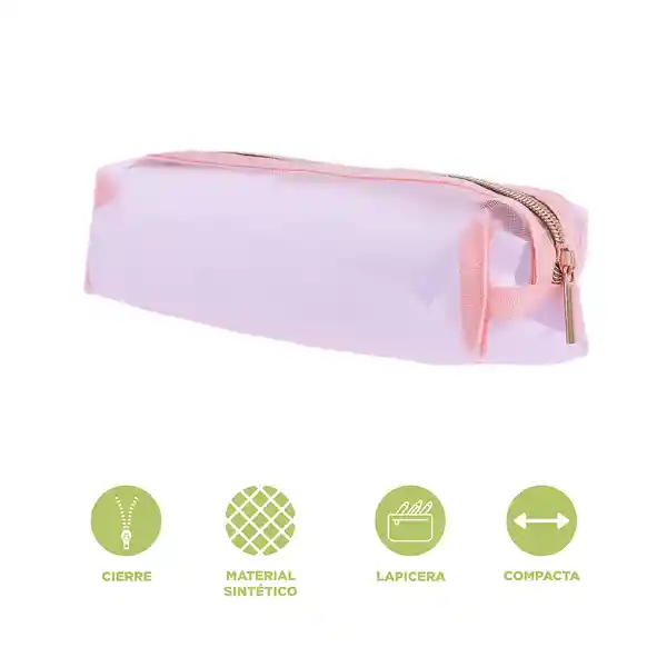 Cartuchera de Malla Serie Rose Gold Miniso
