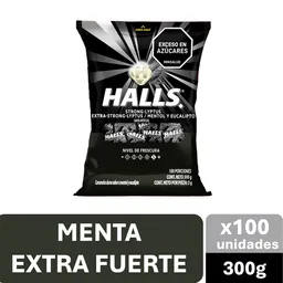 Halls Caramelo Extra Fuerte