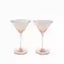 Set Copa Martini Agata Rosada Ambiente Gourmet