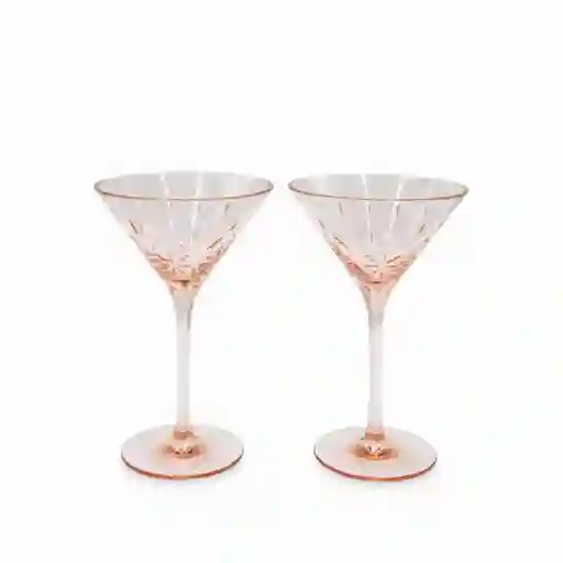 Set Copa Martini Agata Rosada Ambiente Gourmet