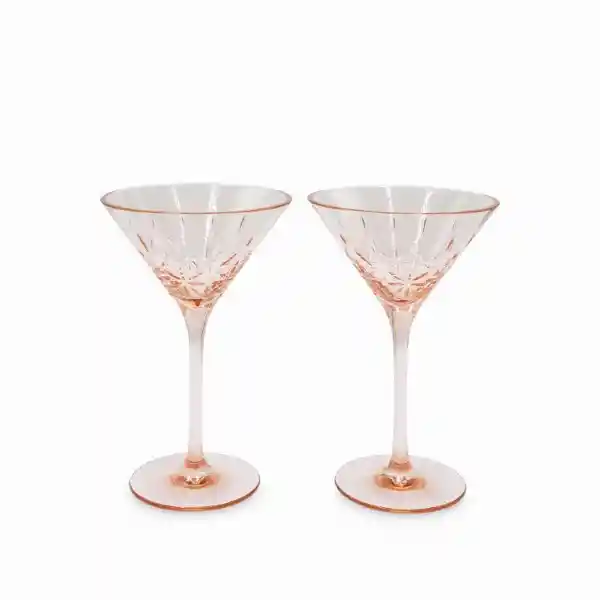 Set Copa Martini Agata Rosada Ambiente Gourmet