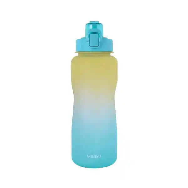 Cilindro Plástico Con Asa Amarillo y Azul 2 L Miniso