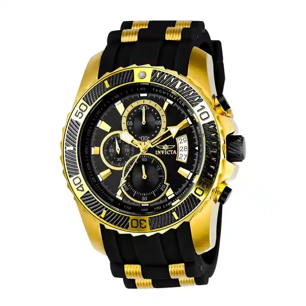 Invicta Reloj Hombre Oro Negro Inv22430