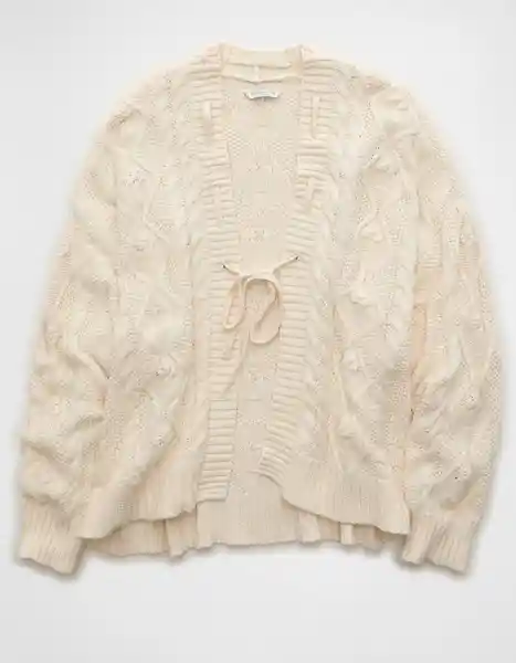 Suéter Tejido Mujer Blanco Talla Medium 1516106 American Eagle