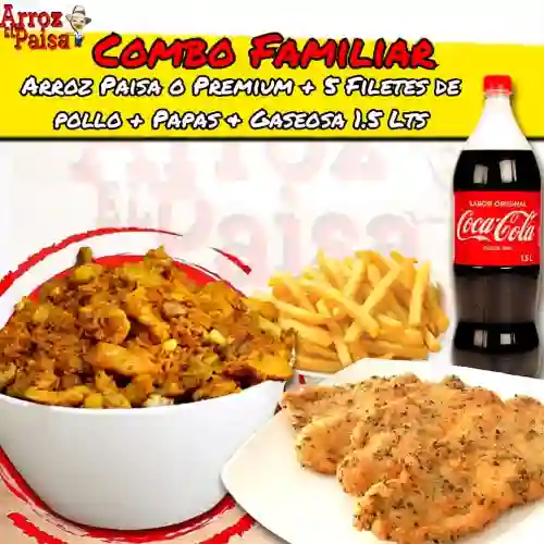 Combo Arroz Famiiar Chuletas de Pollo