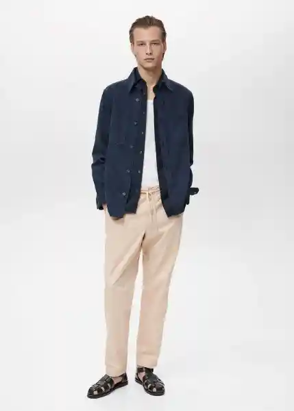 Pantalón Allen Crudo Talla 40 Hombre Mango