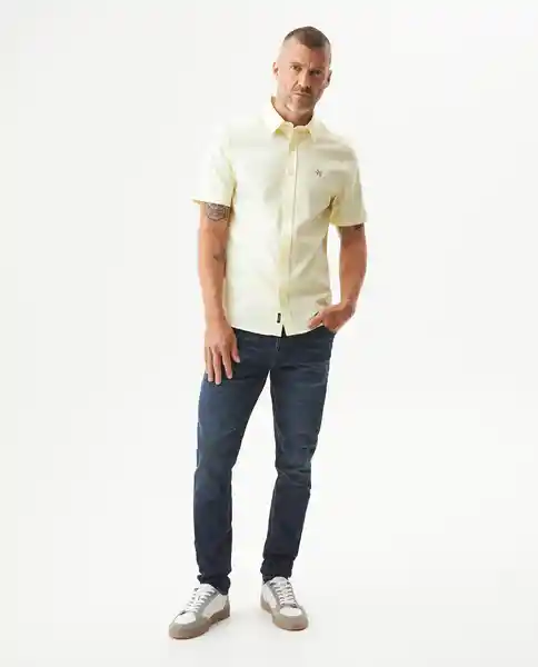 Camisa Oxford Duck Amarillo Merengue Claro Talla L Chevignon