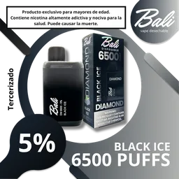 Bali Vapeador Black Ice - 6500 Puffs - 5% Nicotina