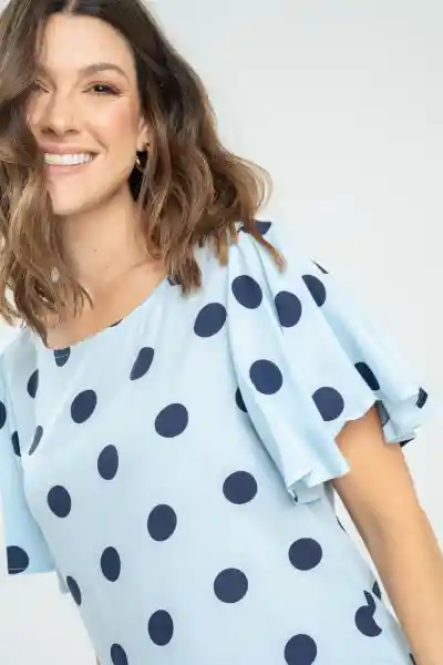 Blusa Khamira Color Azul Claro Talla XS Ragged