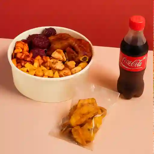 Combo 2: coca cola mini+bowl+platanitos