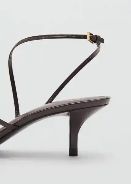 Sandalias Isa Chocolate Talla 37 Mujer Mango