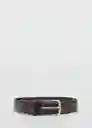 Cinturón Basico Marron Talla 91 Hombre Mango