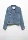 Chaqueta Cazadora Vicky Tejano Medio Talla M Mujer Mango