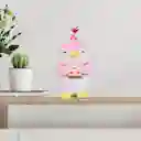 Miniso Peluche Pingüino Con Pizza Rosa