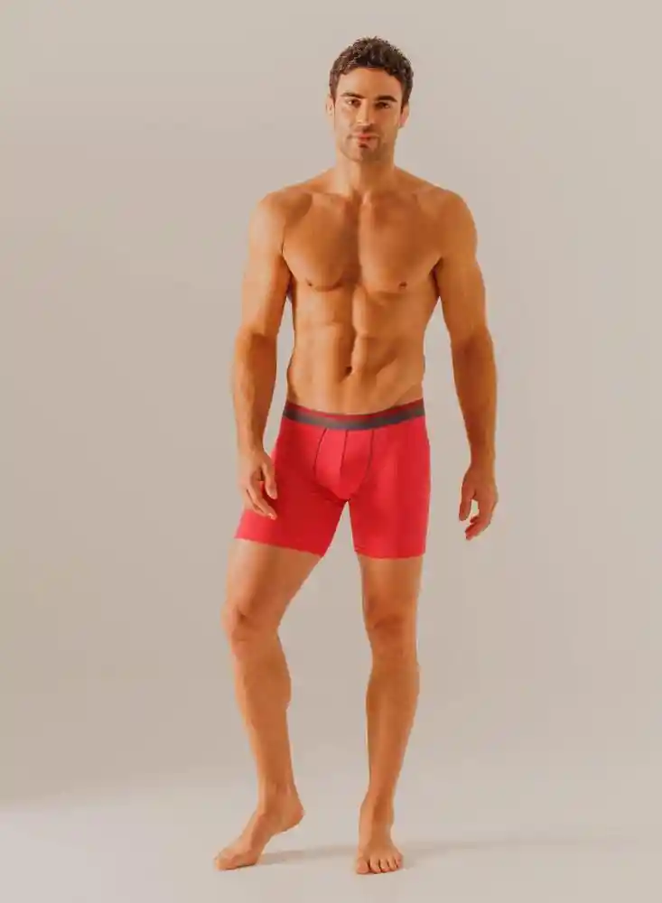 Boxer Ajustado Hombre M - Rojo