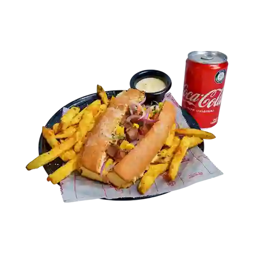 Combo hot dog limeño