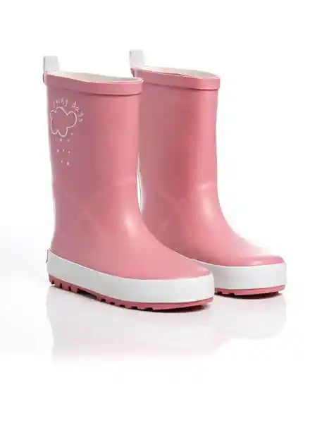 Botas Para Niña Caucho Rosado Talla 28 People