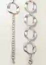 Cinturón Seli Plata Talla M Mujer Mango