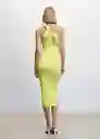 Vestido Twister Lima Talla L Mujer Mango