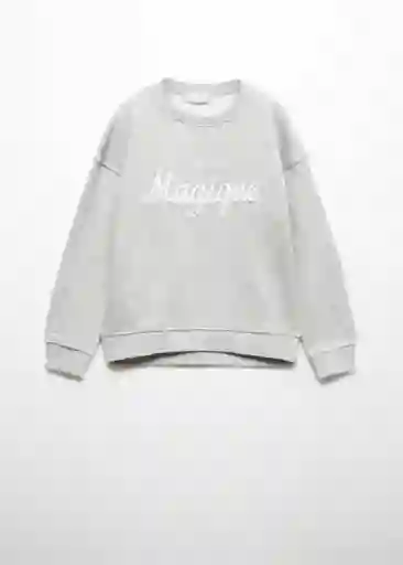 Buzo Sudadera Magique Gris Medio Vigore Talla 10 Niña Mango