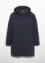 Abrigo Parka Edgy Navy Talla L Hombre Mango