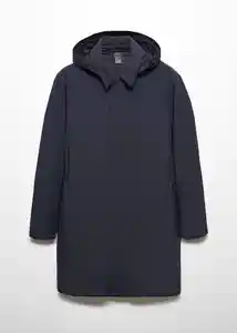 Abrigo Parka Edgy Navy Talla L Hombre Mango