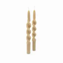 Set Velas Torcha Beige 25 cm Ambiente Gourmet