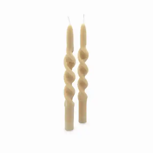 Set Velas Torcha Beige 25 cm Ambiente Gourmet