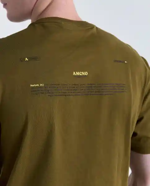 Camiseta Hombre Verde Talla M 849G001_VER180627 Americanino