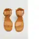 Sandalias Boulard Camel Talla 38 Mujer Mango