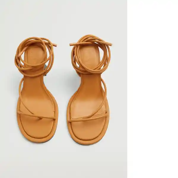 Sandalias Boulard Camel Talla 38 Mujer Mango