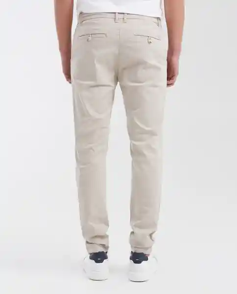 Pantalón Colors Masculino Beige Perlado Talla 34 Chevignon