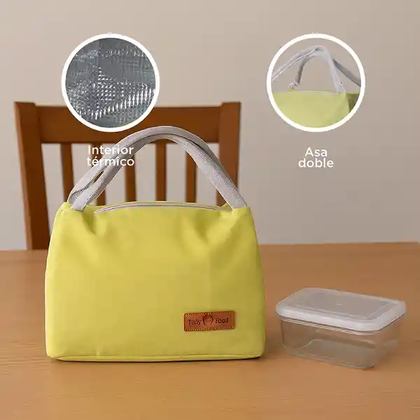 Lonchera Rectangular Lisa Serie Verde Miniso