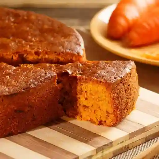 Porción torta de zanahoria