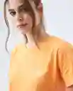  Camiseta Mujer Naranja Talla M 602E012 AMERICANINO 