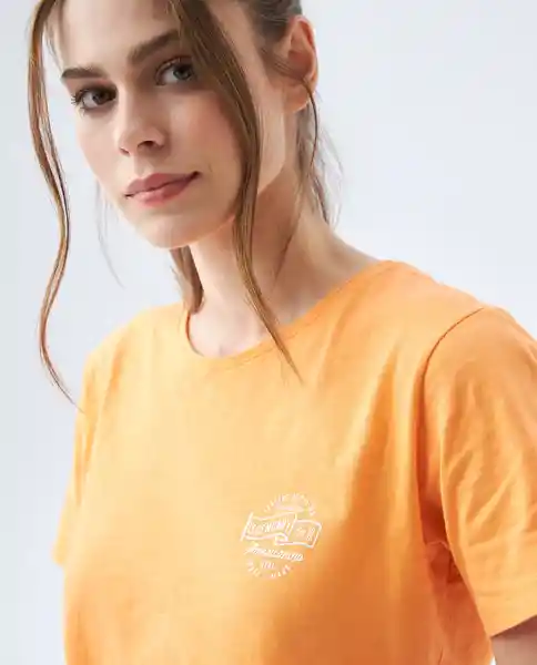  Camiseta Mujer Naranja Talla M 602E012 AMERICANINO 