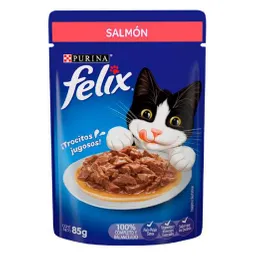 Felix Alimento Para Gato Húmedo Classic Con Salmón