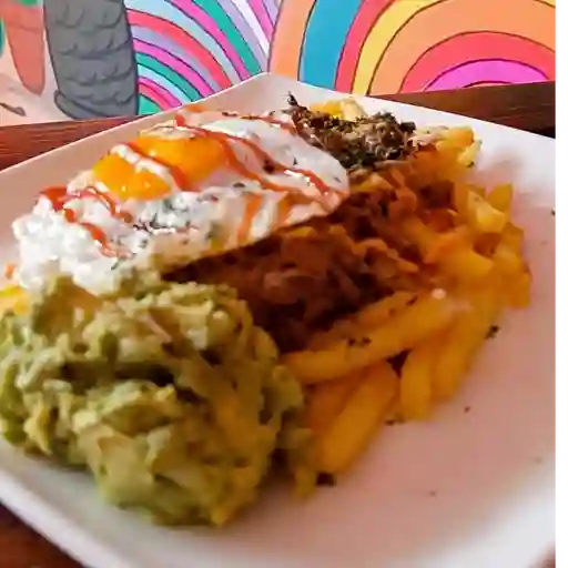 Papas a Caballo + 2 Coca Cola 250 ml