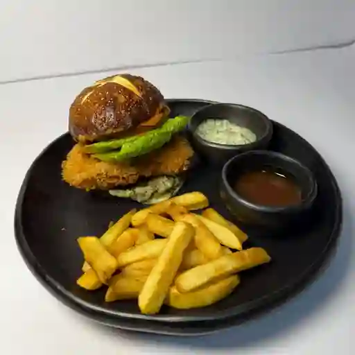 Burger chicken katsu