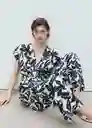 Enterizo Mono Merci Azul Talla XS Mujer Mango
