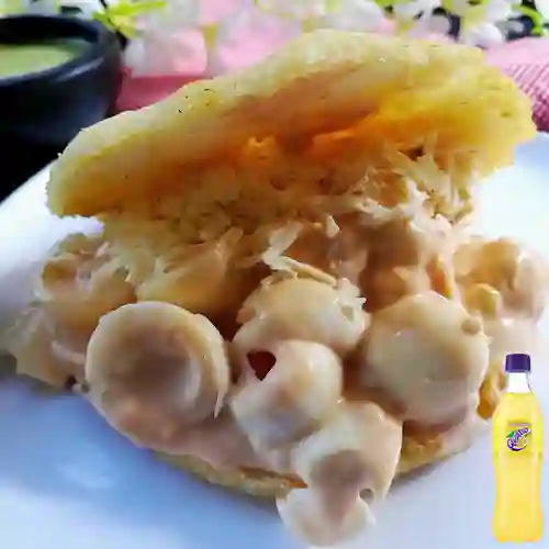 Combo Arepa Huevos de Codorniz + Quatro 400ml