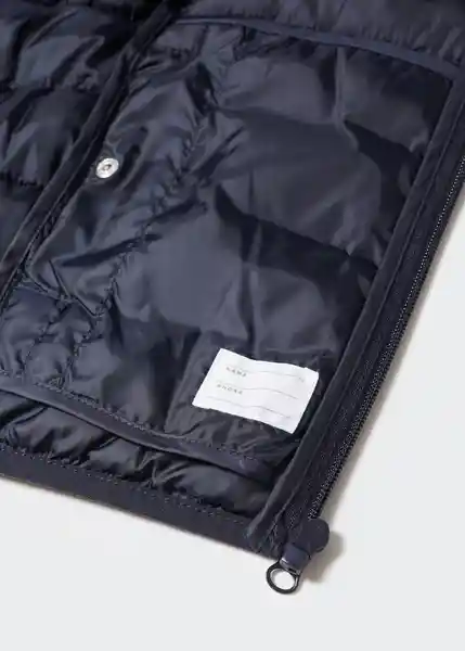 Abrigo Anorak Unico Navy Talla 12 Niños Mango