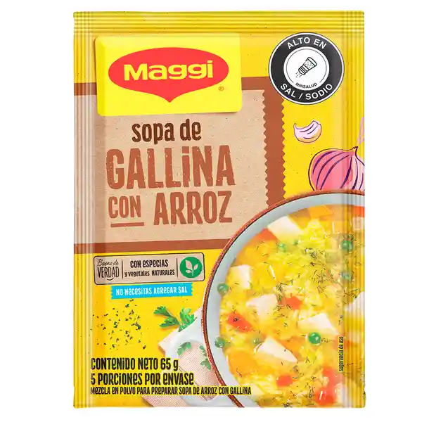 MAGGI® Sopa Gallina con Arroz sobre x 65g