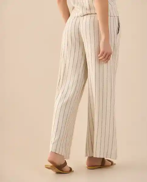 Pantalón Blanco Celaje Claro Talla 10 631G019 Esprit